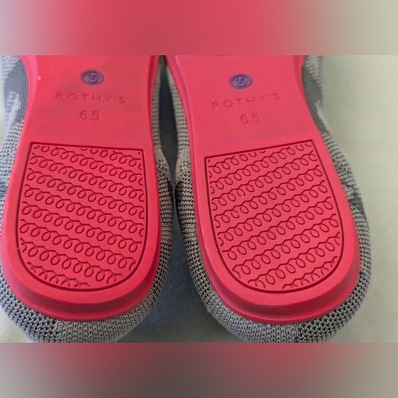 Rothy’s The Loafer Round Toe Flats Gray Botanicamo Camo Slip-on Shoes Sz 6.5 - Picture 10 of 12